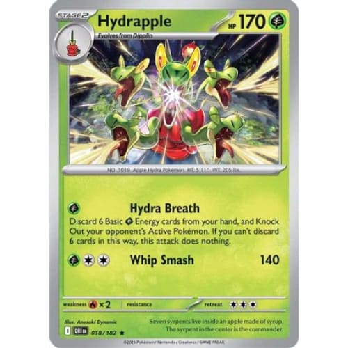 Hydrapple - 018/182 (18) Rare Classic Reverse Holofoil