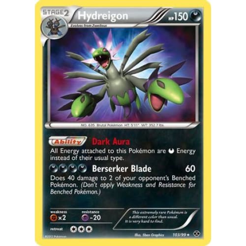 Hydreigon (103/099) Secret Rare Holofoil - Single