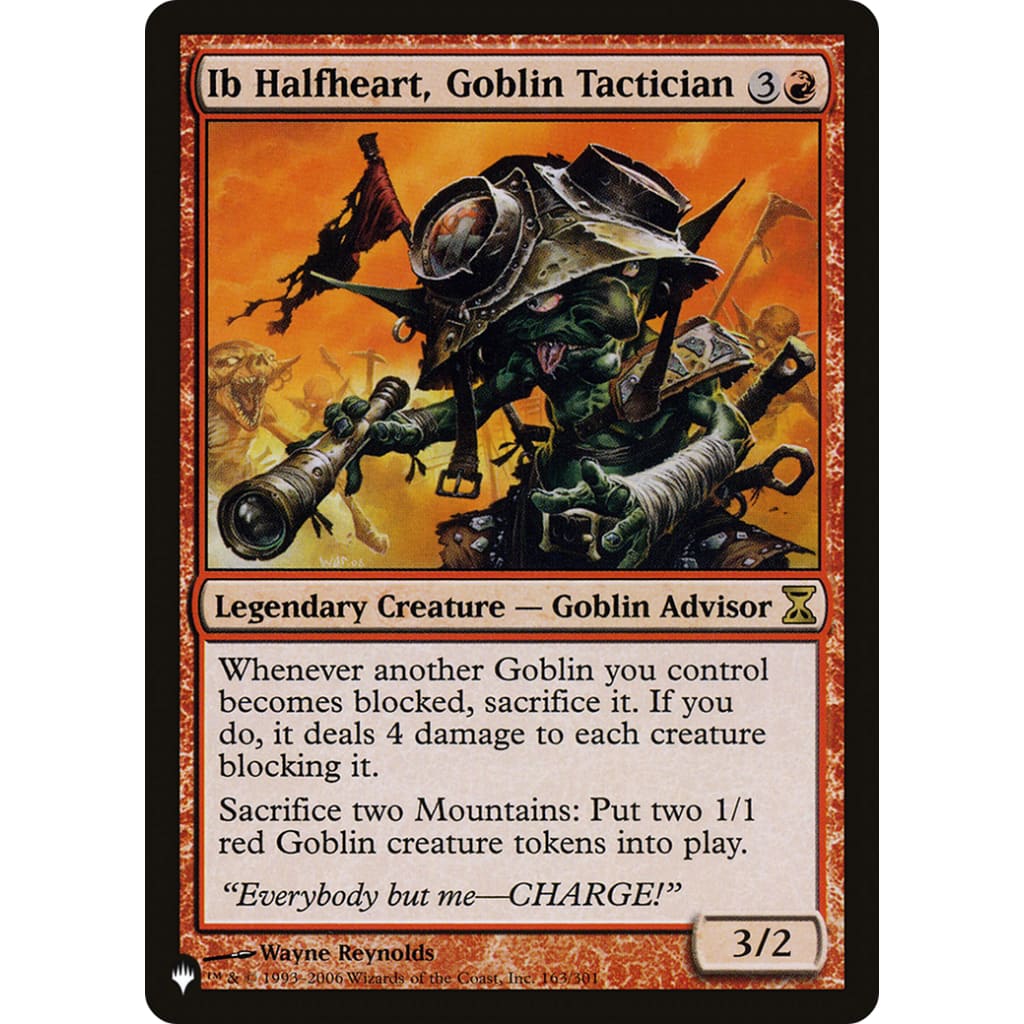 Ib Halfheart Goblin Tactician (PLST-TSP-163) - Single
