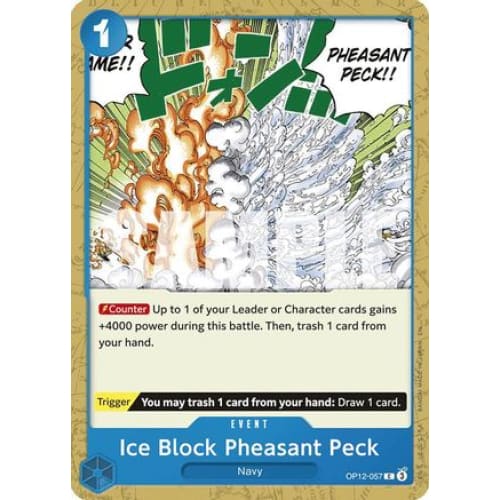 Ice Block Pheasant Peck OP12-057 C Legacy of the Master
