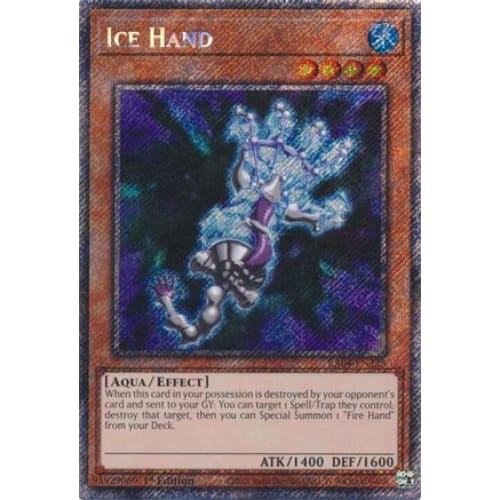 Ice Hand (Platinum Secret Rare) - RA04-EN225 Platinum Rare