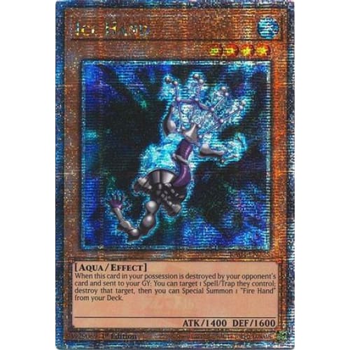 Ice Hand (Quarter Century Secret Rare) - RA04-EN225 Quarter