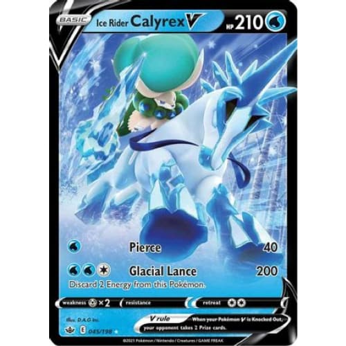 Ice Rider Calyrex V (045/198) Holo Rare Holofoil - Single