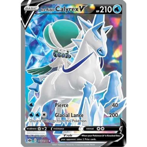 Ice Rider Calyrex V (163/198) Ultra Rare Holofoil - Single