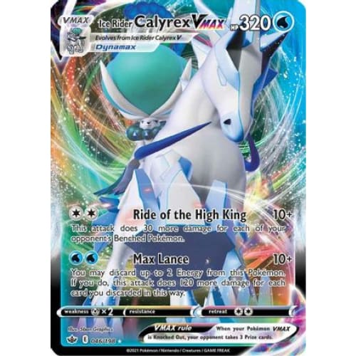 Ice Rider Calyrex VMAX (046/198) Holo Rare Holofoil - Single