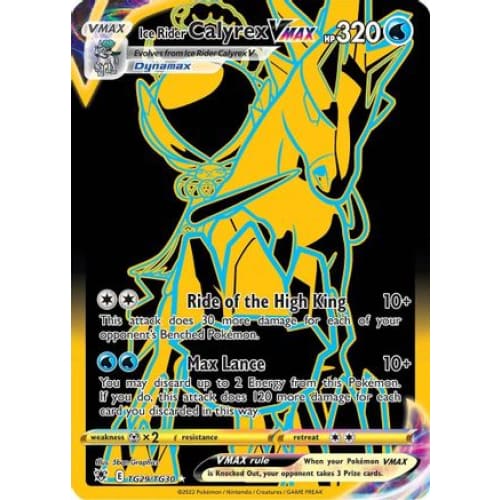 Ice Rider Calyrex VMAX (TG29/030) Secret Rare Holofoil