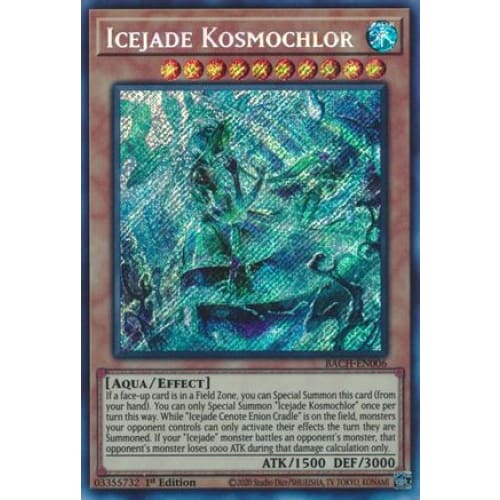 Icejade Kosmochlor (BACH-EN006) Secret Rare 1st Edition
