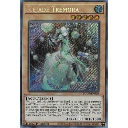 Icejade Tremora (BODE-EN010) Secret Rare 1st Edition