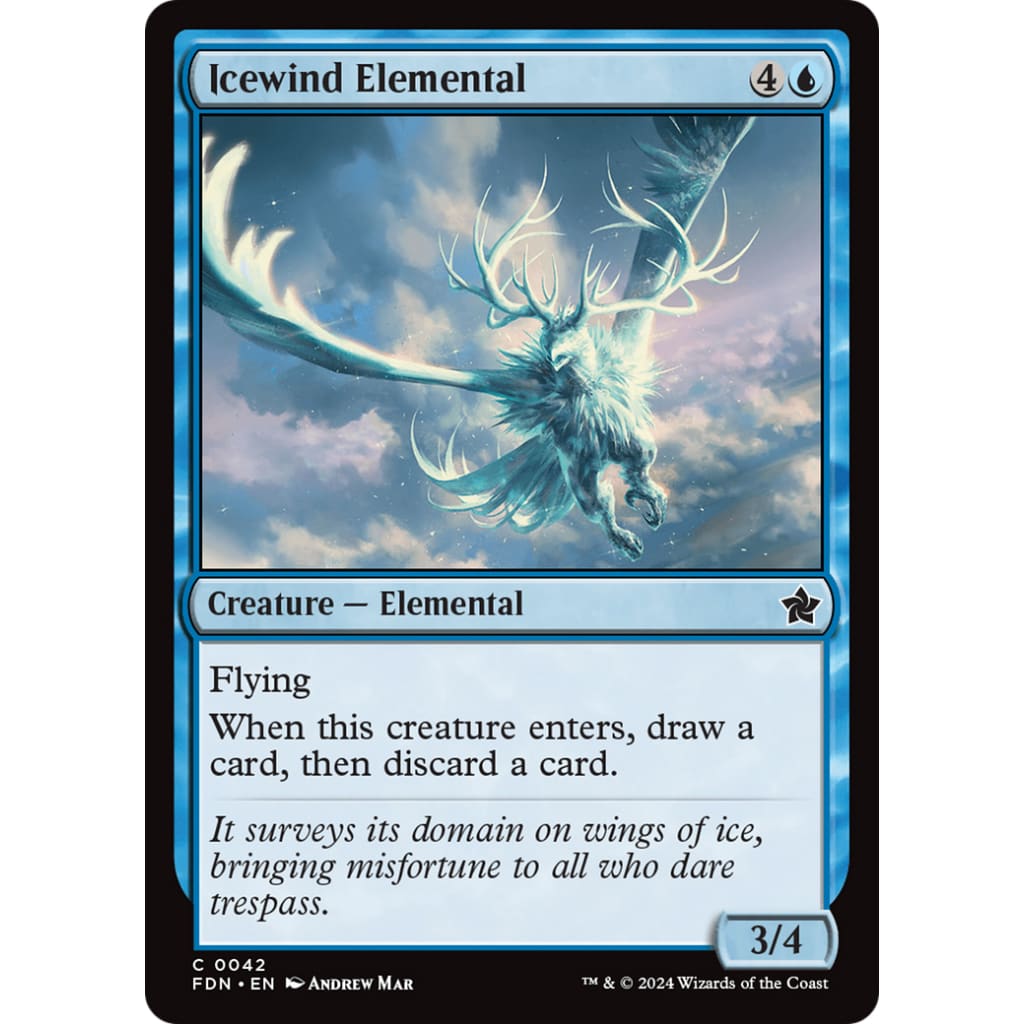 Icewind Elemental (FDN-042) Foil - Single