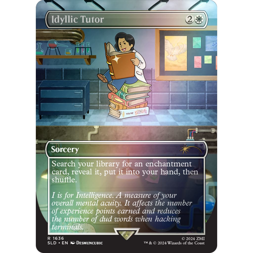 Idyllic Tutor (SLD-1636★) (Borderless) Foil - Single