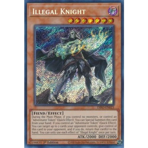 Illegal Knight (DIFO-EN023) Secret Rare 1st Edition - Single