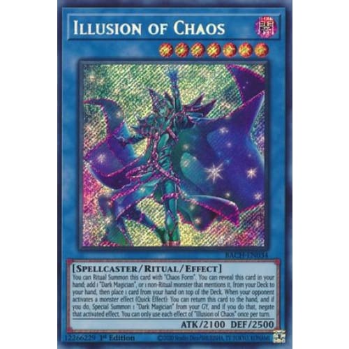 Illusion of Chaos (BACH-EN034) Secret Rare 1st Edition