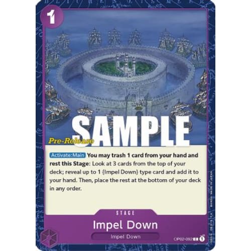 Impel Down OP02-092 C Paramount War Pre-Release Cards