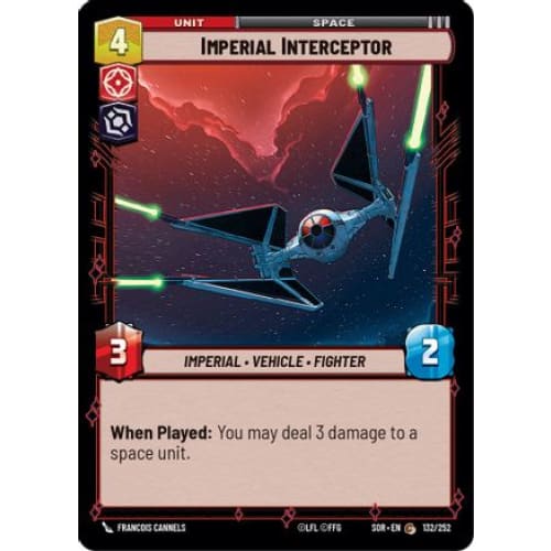 Imperial Interceptor (132/252) - Spark of Rebellion Foil