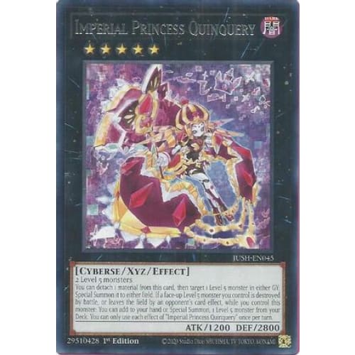 Imperial Princess Quinquery - JUSH-EN045 Rare 1st Edition