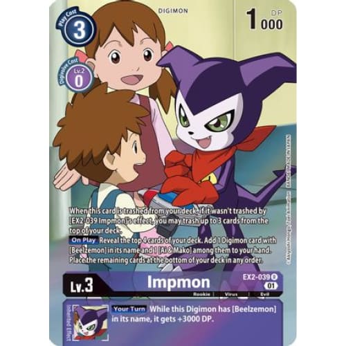 Impmon (Alternate Art) (EX2-039 R) Rare Foil - Single