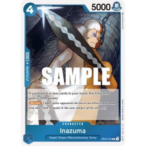Inazuma OP02-050 R Paramount War Foil - Single