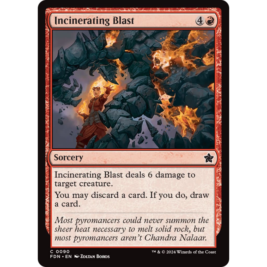 Incinerating Blast (FDN-090) Foil - Single
