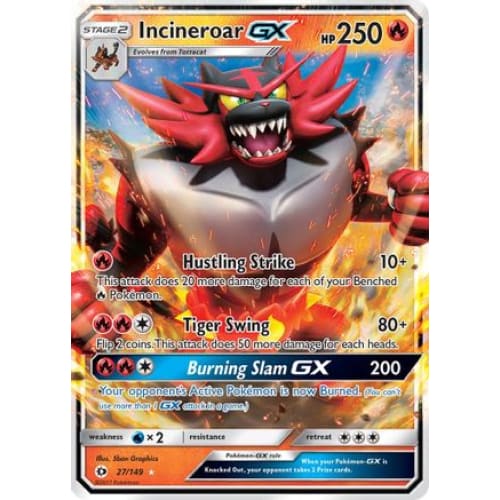 Incineroar-GX (027/149) Holo Rare Holofoil - Single