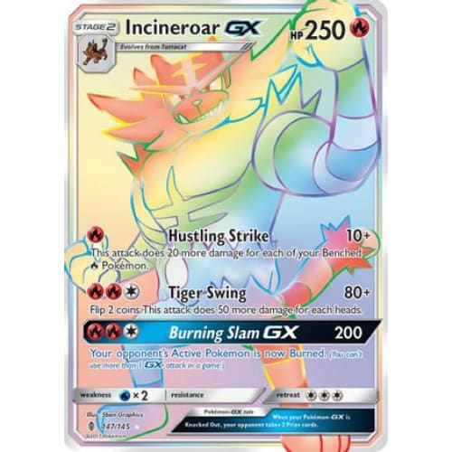Incineroar-GX (147/145) Holo Rare Holofoil - Single