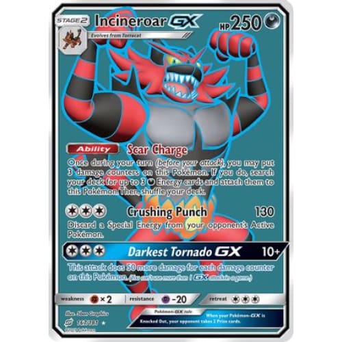 Incineroar-GX (167/181) Ultra Rare Holofoil - Single