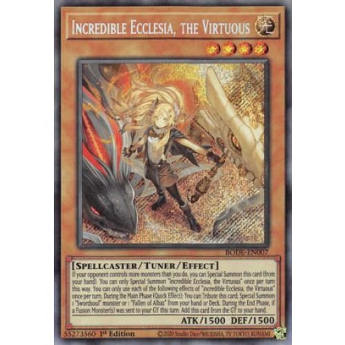 Incredible Ecclesia the Virtuous (BODE-EN007) Secret Rare