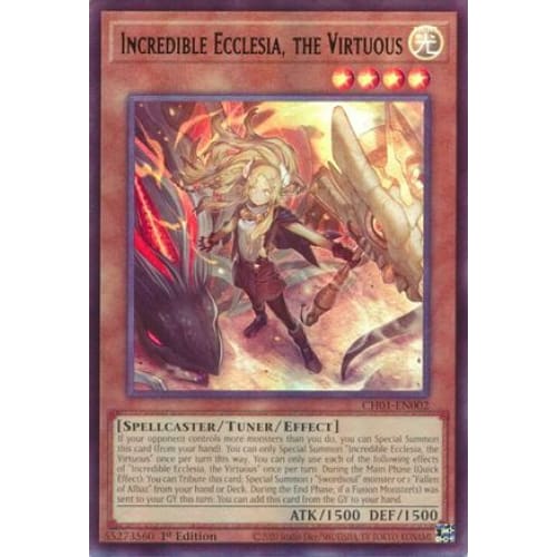Incredible Ecclesia the Virtuous - CH01-EN002 Ultra Rare