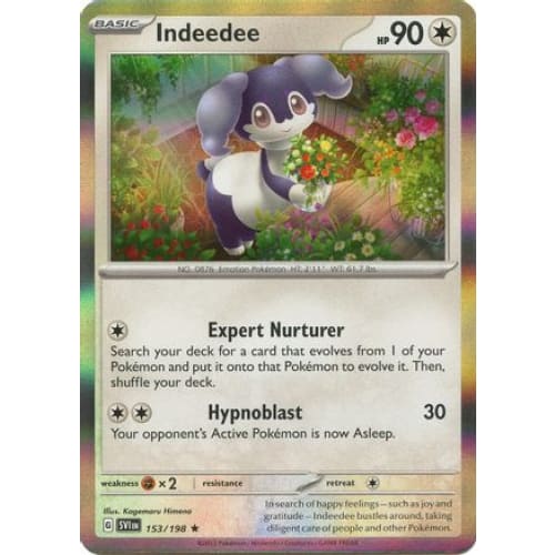 Indeedee (153) Rare Reverse Holofoil - Single