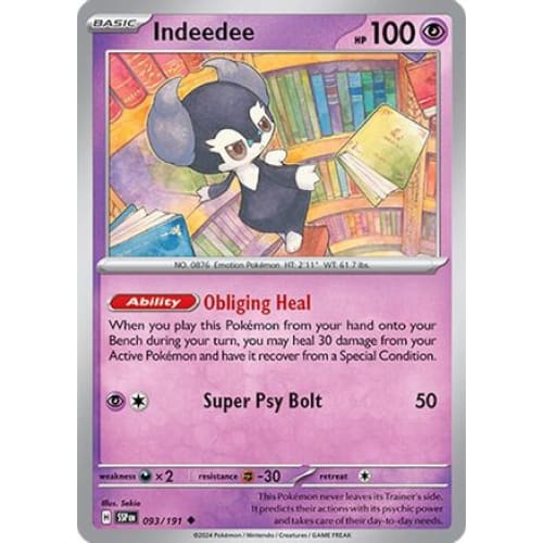 Indeedee (93) Uncommon Reverse Holofoil - Single