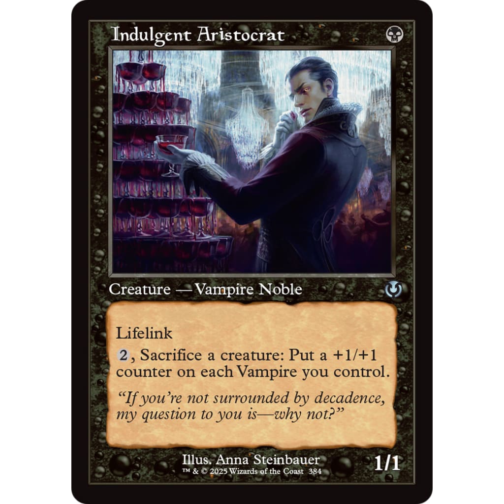 Indulgent Aristocrat (Retro Frame) (INR-384) - Single