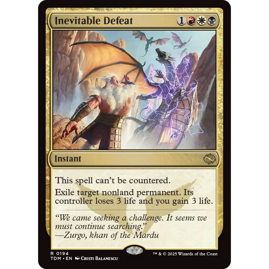 Inevitable Defeat (TDM-194) - Single