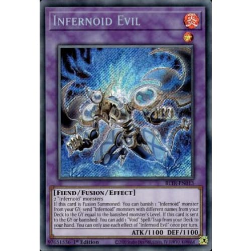 Infernoid Evil - BLTR-EN013 Secret Rare 1st Edition - Single