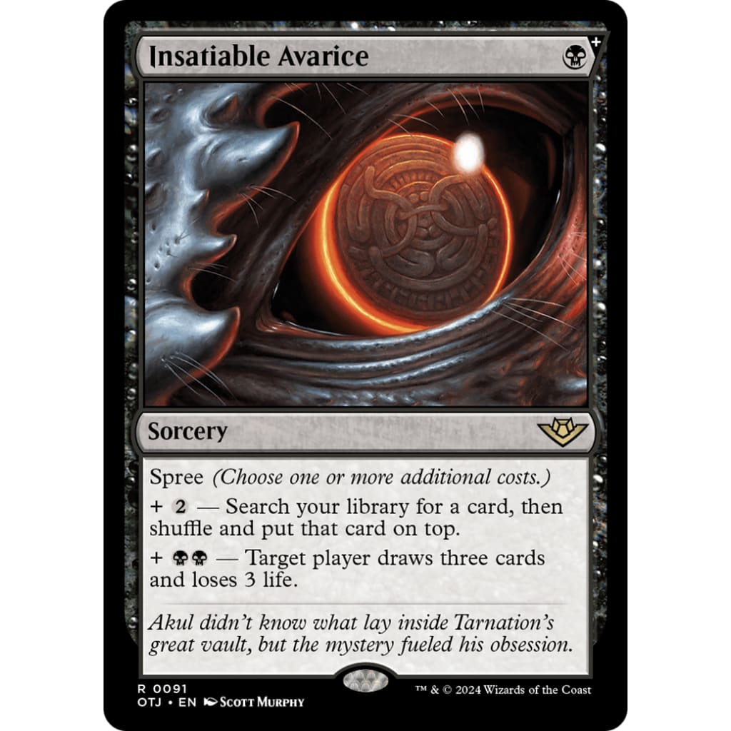 Insatiable Avarice (OTJ-091) Foil - Single