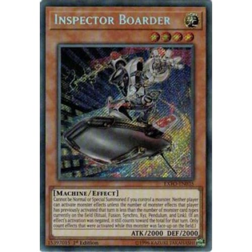 Inspector Boarder (EXFO-EN035) Secret Rare Unlimited