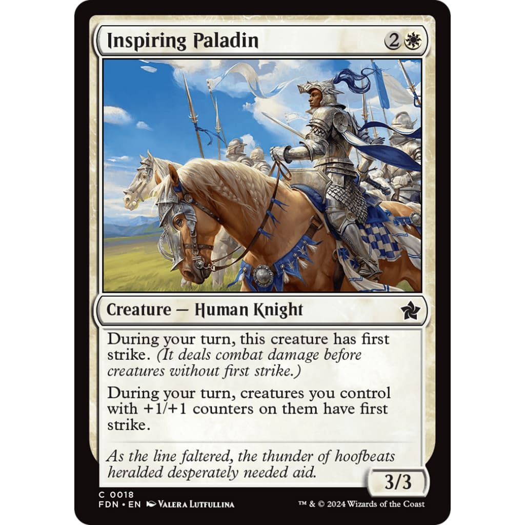 Inspiring Paladin (FDN-018) - Single