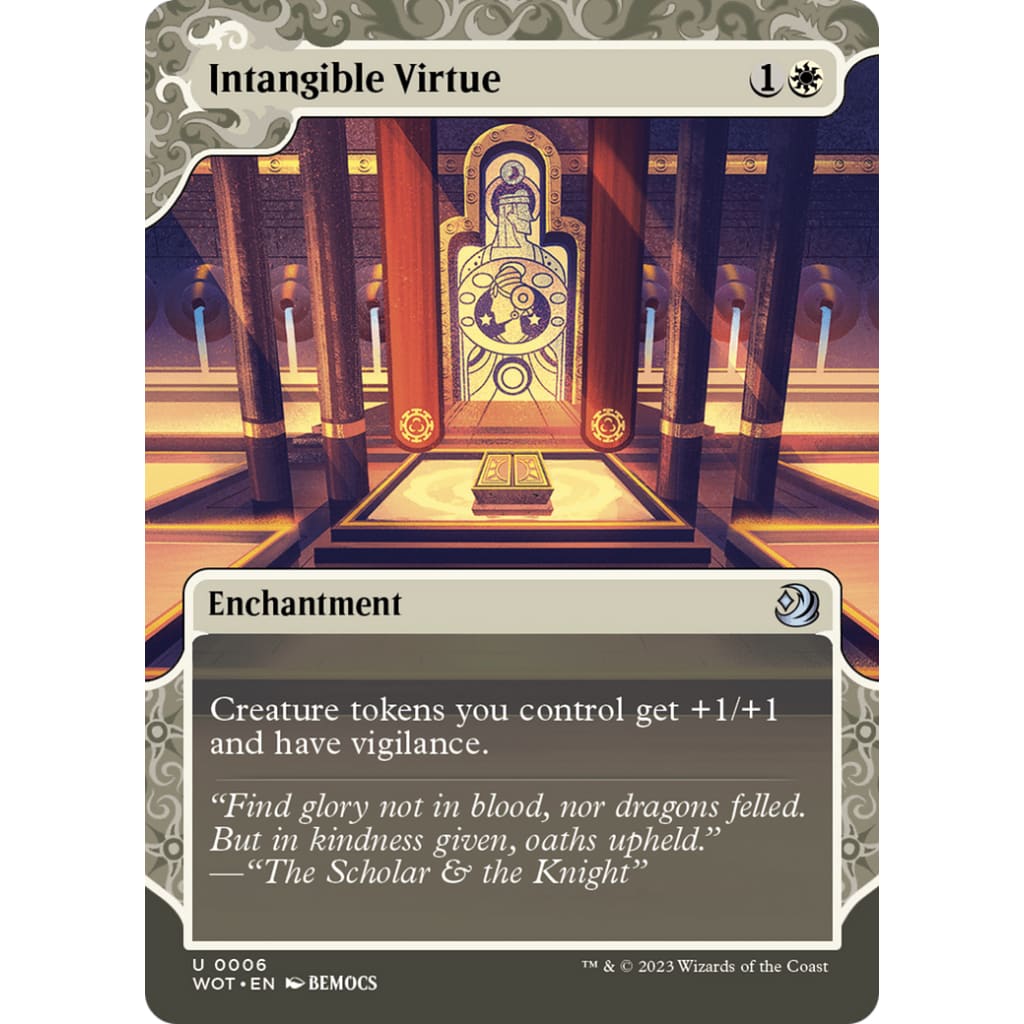 Intangible Virtue (WOT-006): (Showcase) (Borderless) Foil