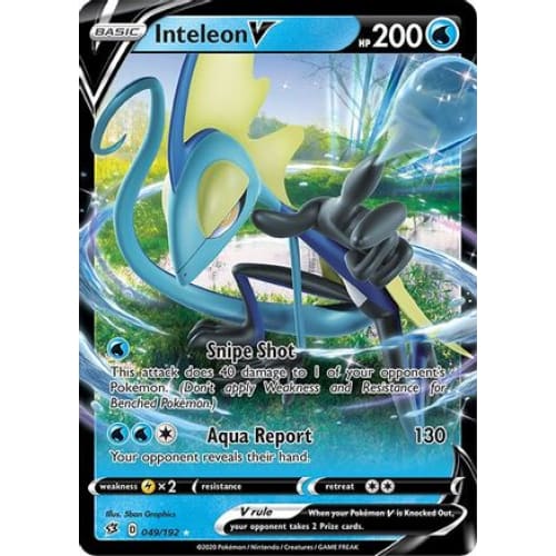 Inteleon V (049/192) Holo Rare Holofoil - Single