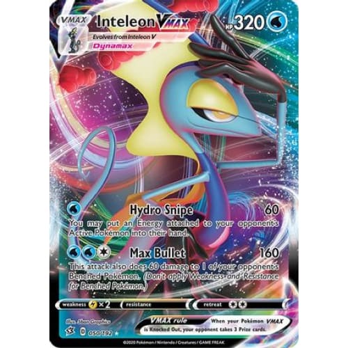 Inteleon VMAX (050/192) Holo Rare Holofoil - Single