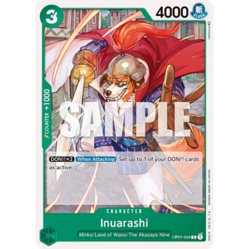 Inuarashi OP01-034 C Romance Dawn - Single