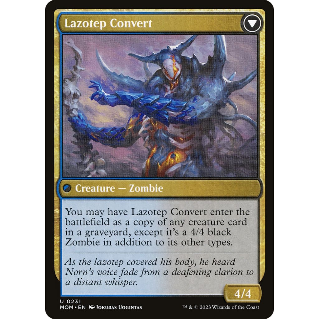 Invasion of Amonkhet // Lazotep Convert (MOM-231) Foil