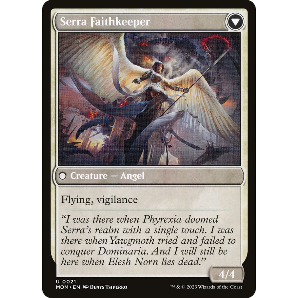 Invasion of Dominaria // Serra Faithkeeper (MOM-021) Foil