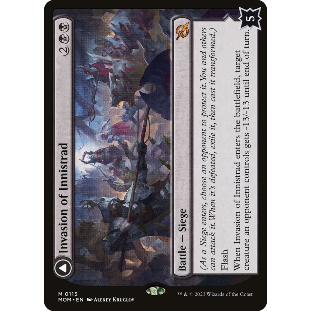 Invasion of Innistrad // Deluge the Dead (MOM-115) Foil