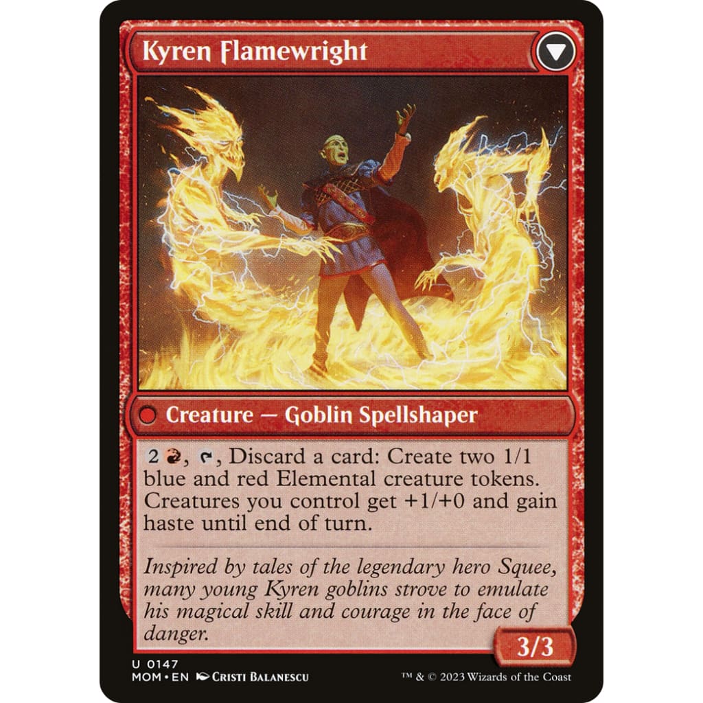 Invasion of Mercadia // Kyren Flamewright (MOM-147) - Single
