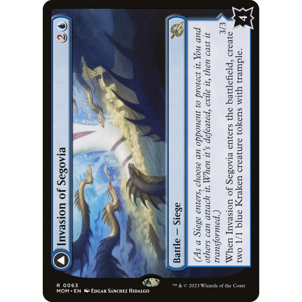 Invasion of Segovia // Caetus Sea Tyrant (MOM-063) Foil