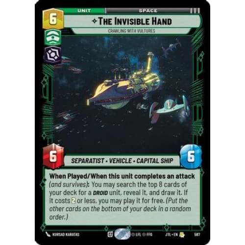 The Invisible Hand - Crawling With Vultures (Foil) (587)