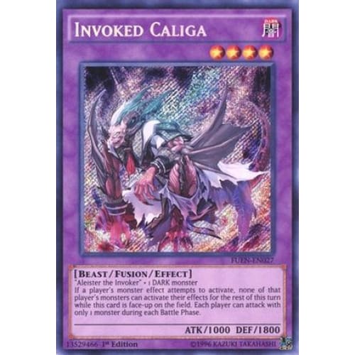 Invoked Caliga (FUEN-EN027) Secret Rare 1st Edition - Single