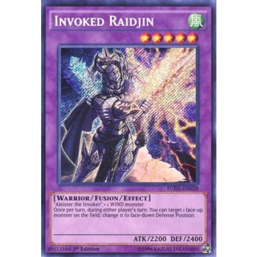 Invoked Raidjin (FUEN-EN028) Secret Rare 1st Edition
