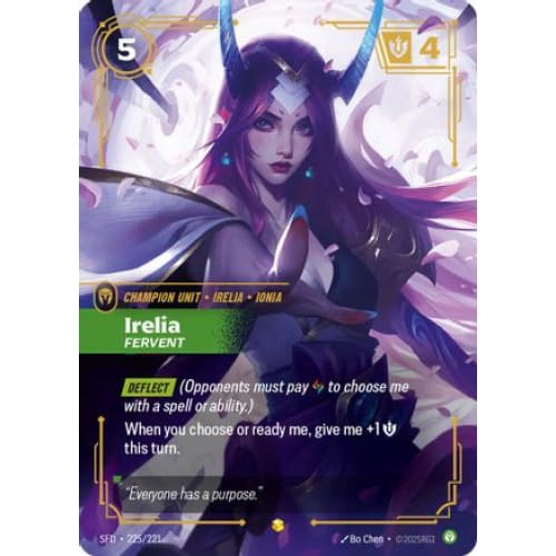 Irelia - Fervent (Overnumbered) (225/221) - Spiritforged