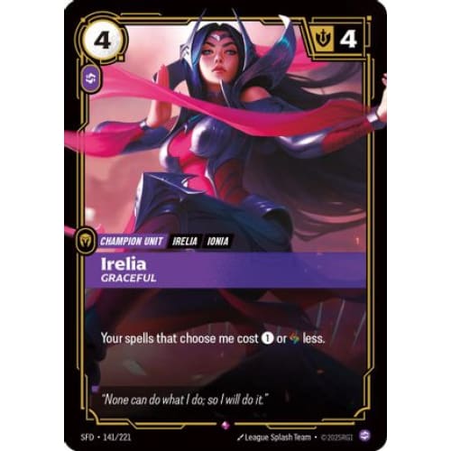 Irelia - Graceful (141/221) - Spiritforged Foil - Single