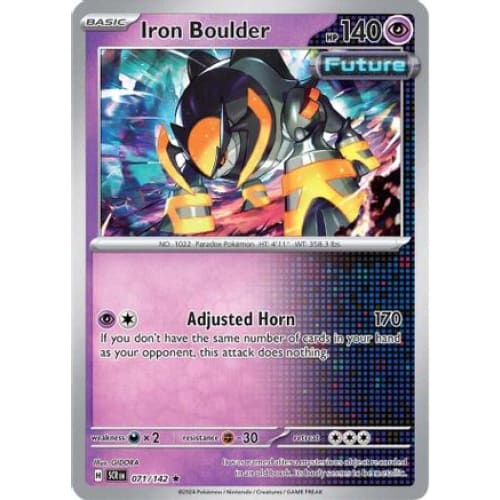 Iron Boulder (71) Rare Classic Reverse Holofoil - Single